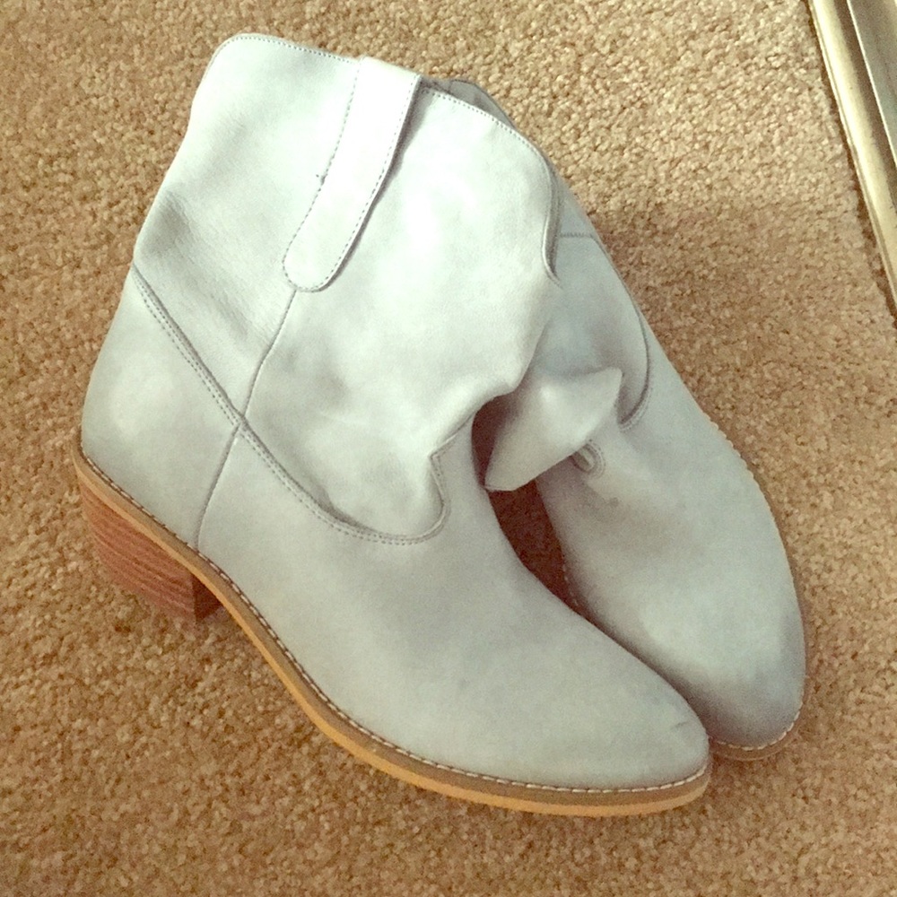 Sky blue boots